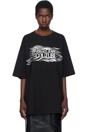 VERSACE Black Loose-Fit T-shirt