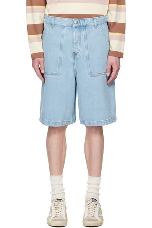 Maison Kitsuné Blue Workwear Denim Shorts