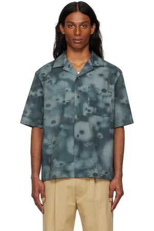 Maison Kitsuné Navy Resort Shirt