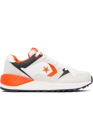 Converse Off-White & Orange Wave Trainer Low Top Sneakers