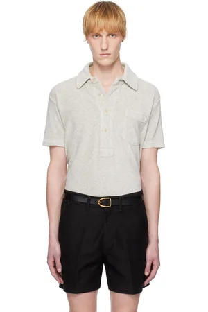 Tom Ford Gray Towelling Polo