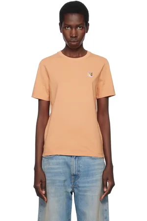 Maison Kitsuné Orange Fox Head Patch Regular T-shirt