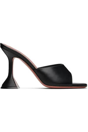 Amina Muaddi Lupita Slipper Heeled Sandals