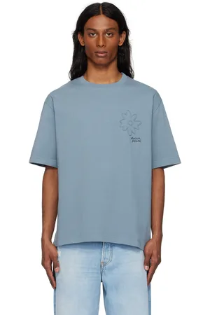 Maison Kitsuné Gray Crafted Daisy Oversize T-shirt