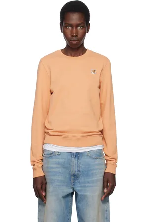 Maison Kitsuné Orange Fox Head Patch Regular Sweatshirt