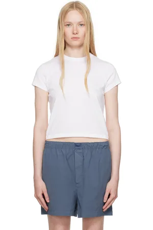 SKIMS White Relaxed Tees Shrunken T-shirt