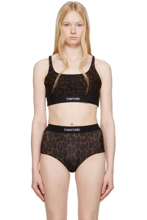 Tom Ford Brown Leopard Modal Signature Bralette