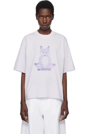 Maison Kitsuné Purple Yoga Fox Boxy T-shirt