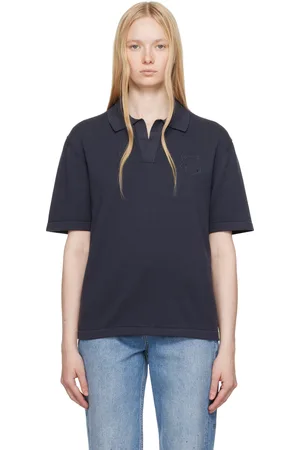 Maison Kitsuné Gray Bold Fox Head Embroidered Knitted Polo