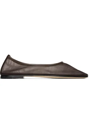 Dear Frances Brown Balla Mesh Ballerina Flats