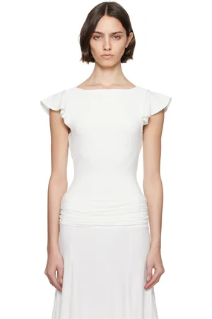 DANIELLE GUIZIO White Soffiano T-shirt