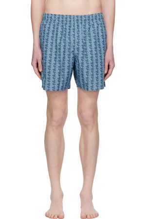 Lacoste Blue Monogram Swim Shorts