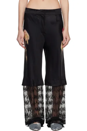 Collina Strada Black Dante Lace Trousers