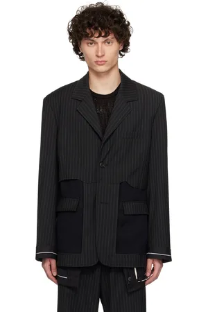 Andersson Bell Inside Out Stripe Sheer Blazer