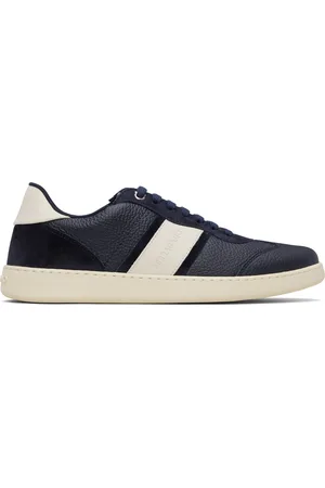 Salvatore Ferragamo Navy Low Top Signature Sneakers