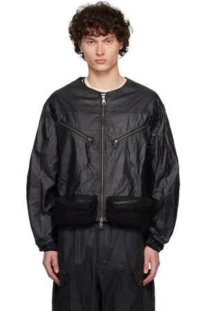 Andersson Bell Convex Collarless Bomber Jacket