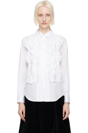 Comme des Garçons White Ruffled Shirt
