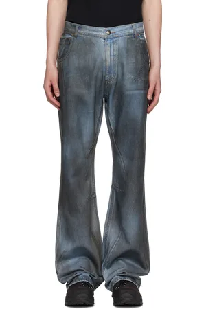 Andersson Bell Dirty Spray Washed Wide Leg Jeans