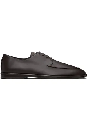 Salvatore Ferragamo Brown Lace Up Derbys