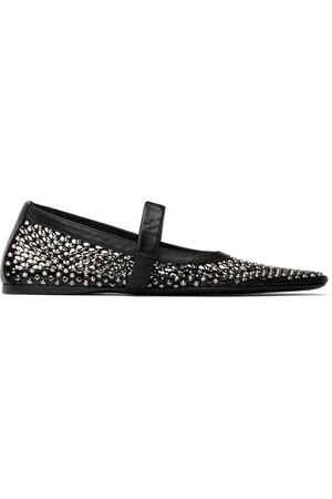Marni Black Mesh Mary Jane Ballerina Flats