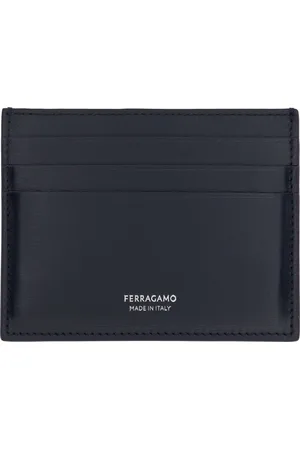 Salvatore Ferragamo Navy Credit Card Holder