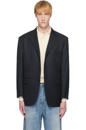 Maison Margiela Navy Work-In-Progress Blazer