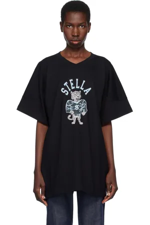 Stella McCartney Black Leopard Mascot T-shirt