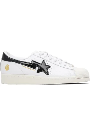 BAPE White & Black adidas Originals Edition SSTR Sneakers