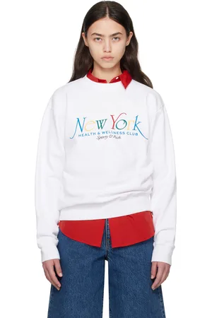 Sporty & Rich White NY 94 Crewneck Sweatshirt