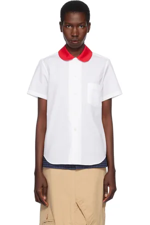 Comme des Garçons White Cotton Broad Shirt