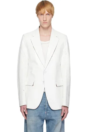 Maison Margiela White Painted Blazer