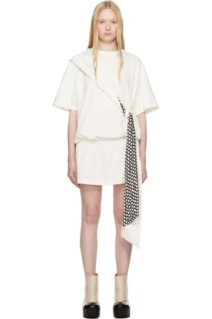 FIDAN NOVRUZOVA Off-White Mei Flapper Minidress