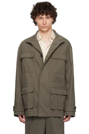 Salvatore Ferragamo Taupe Saharan Jacket