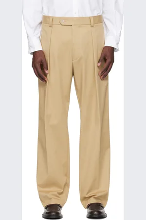 HUGO BOSS Beige BECKHAM Edition Stretch Cotton Trousers