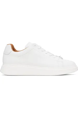 HUGO BOSS White Leather Sneakers