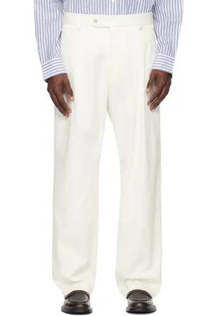 HUGO BOSS White BECKHAM Edition Stretch Trousers