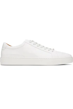HUGO BOSS White Gary Leather Low-Top Sneakers