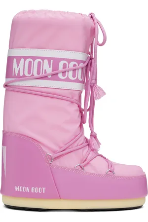 Moon Boot Pink Icon Nylon Boots