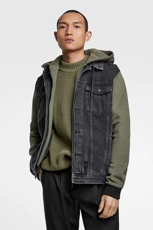 Zara Hooded Denim Jacket