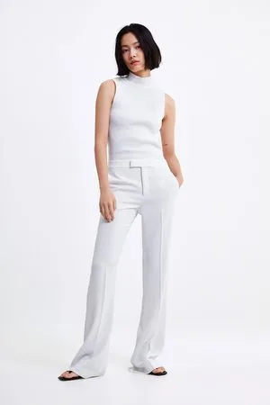 ZARA White Pants With Stripes - $40 (33% Off Retail) - From Aqua