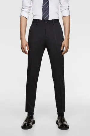 Indigo Mid Rise Slim Suit Trousers | New Look