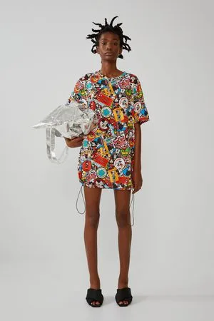 Zara mickey mouse store dress