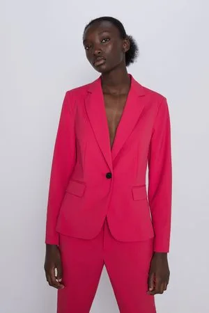 Blusa basic Zara  Fashion, Blazer, Women