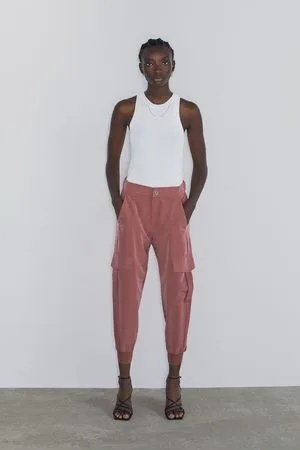Zara Women's Athletic Cargo Pants Size XS, Preowned | eBay